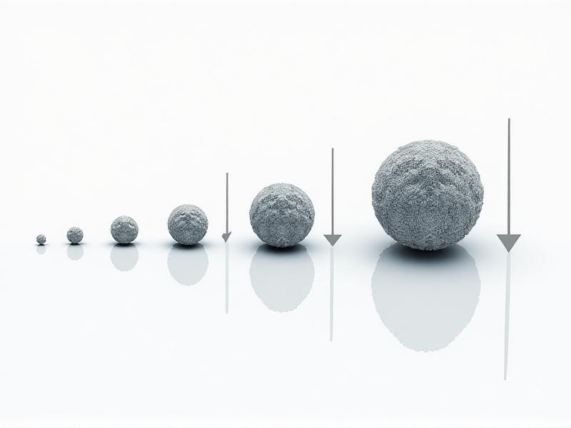 A detailed diagram illustrating the micron sizes of diamond particles, with arrows pointing to different grit levels, set against a clean white background for clarity and educational purposes.